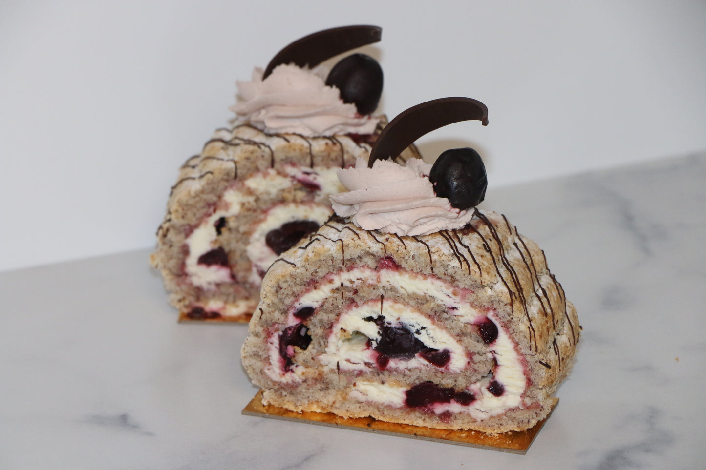 Cherry Hazelnut Budapest Roll